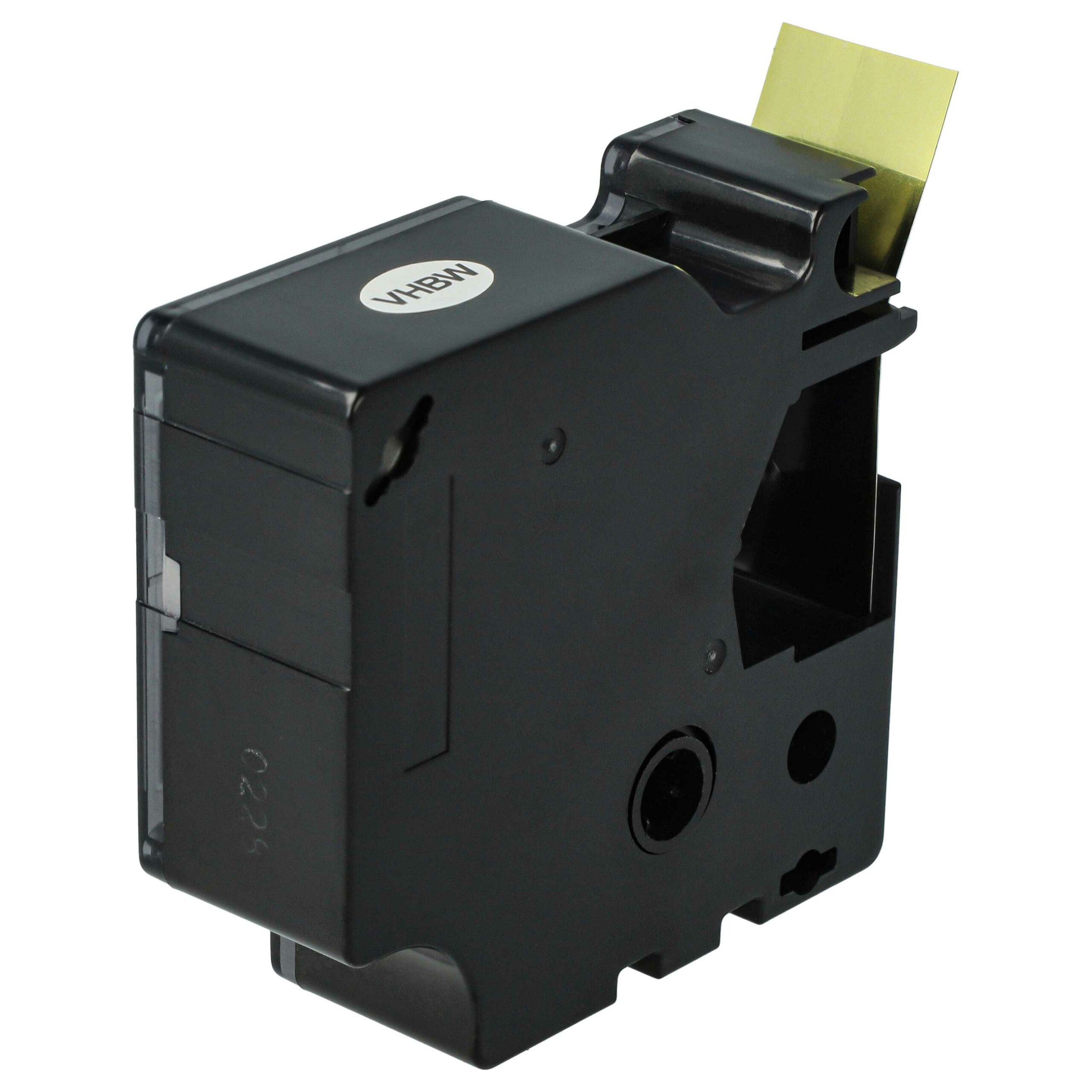 Fita de Etiquetas vhbw compatível com Dymo D1 45813, 19 mm, Preto sobre Dourado - Image 2