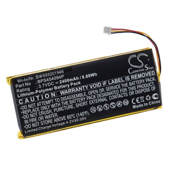 Bateria vhbw para Rádio Digital Geneva - 2400 mAh 3.7 V Li-polímero