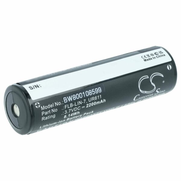 Bateria vhbw 2200 mAh 3.7V Li-Ion para Lanternas Inova (substitui FLB-LIN-7, UR611)