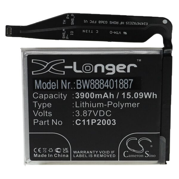 Bateria para Asus C11P2003, 0B200-03950000 - 3900 mAh 3.87 V Li-polymer vhbw