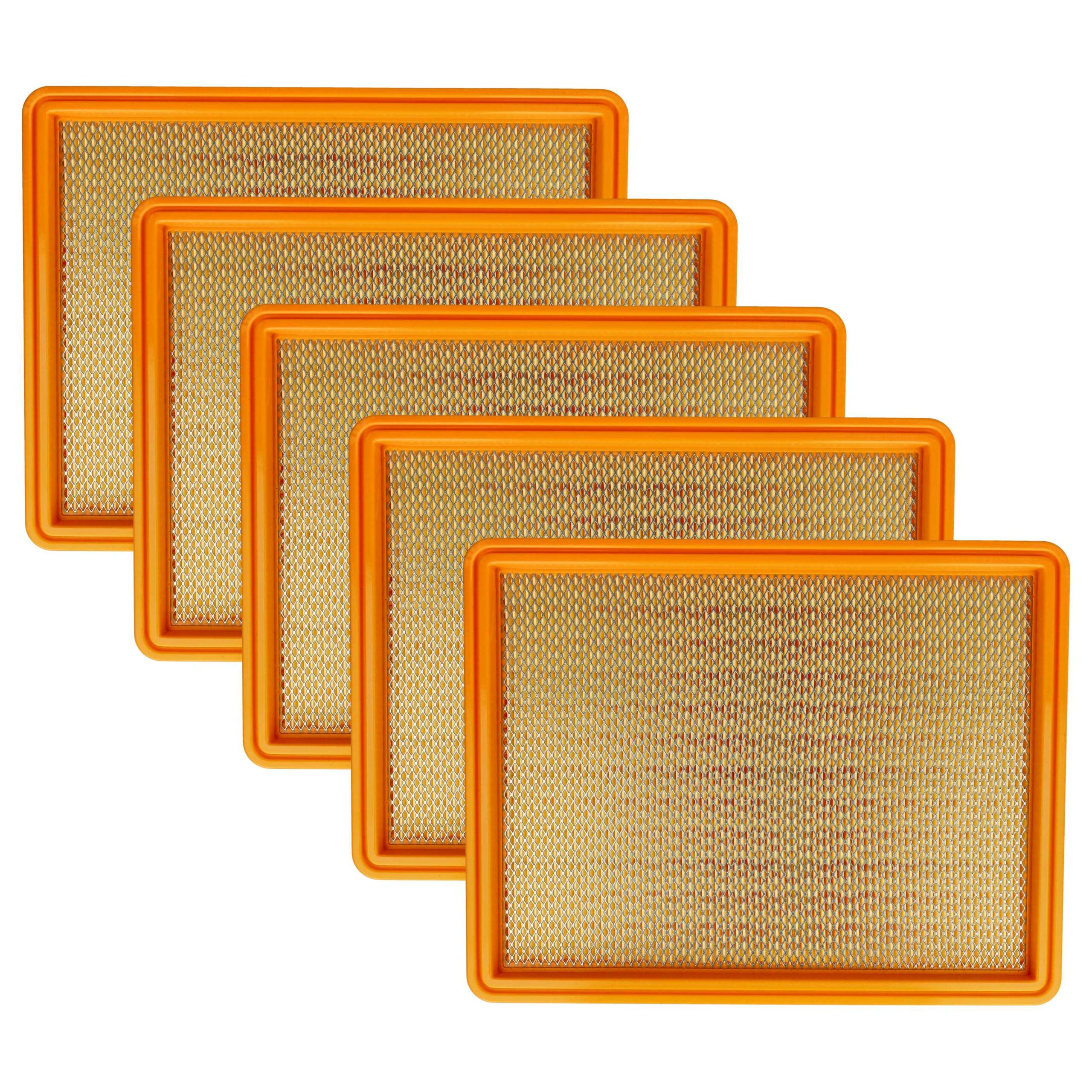 Filtro plissado plano vhbw - 5 unidades compatível com Kärcher 5.731-020.0 para aspiradores Würth