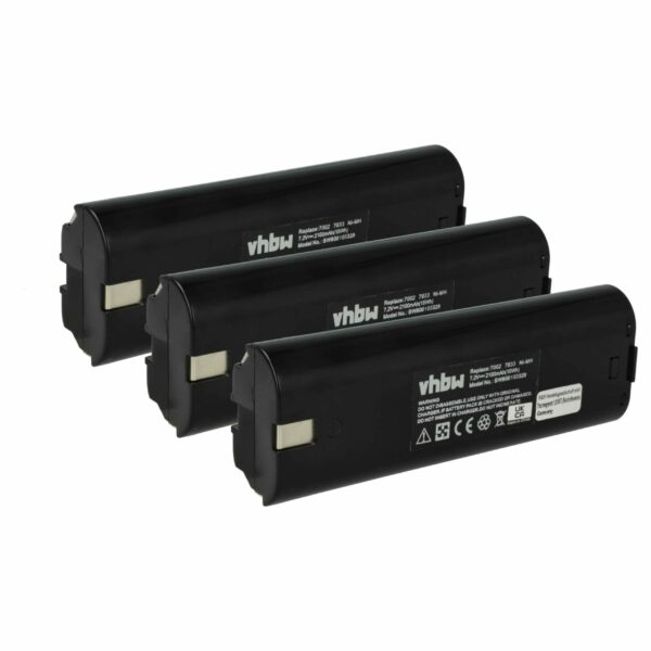 Bateria vhbw 7.2V 2100 mAh para Ferramentas Einhell - Pack 3 Unidades
