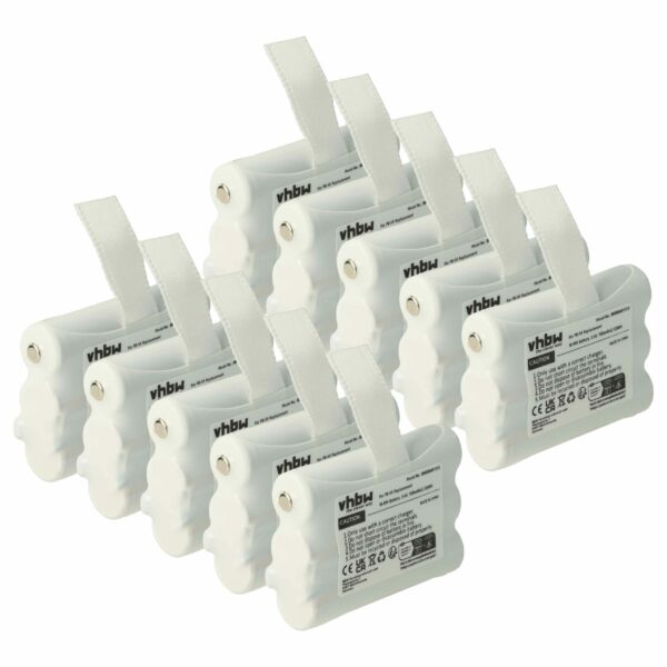 Bateria vhbw 10x para Rádio Midland PB-X6 - 700 mAh 3.6 V NiMH