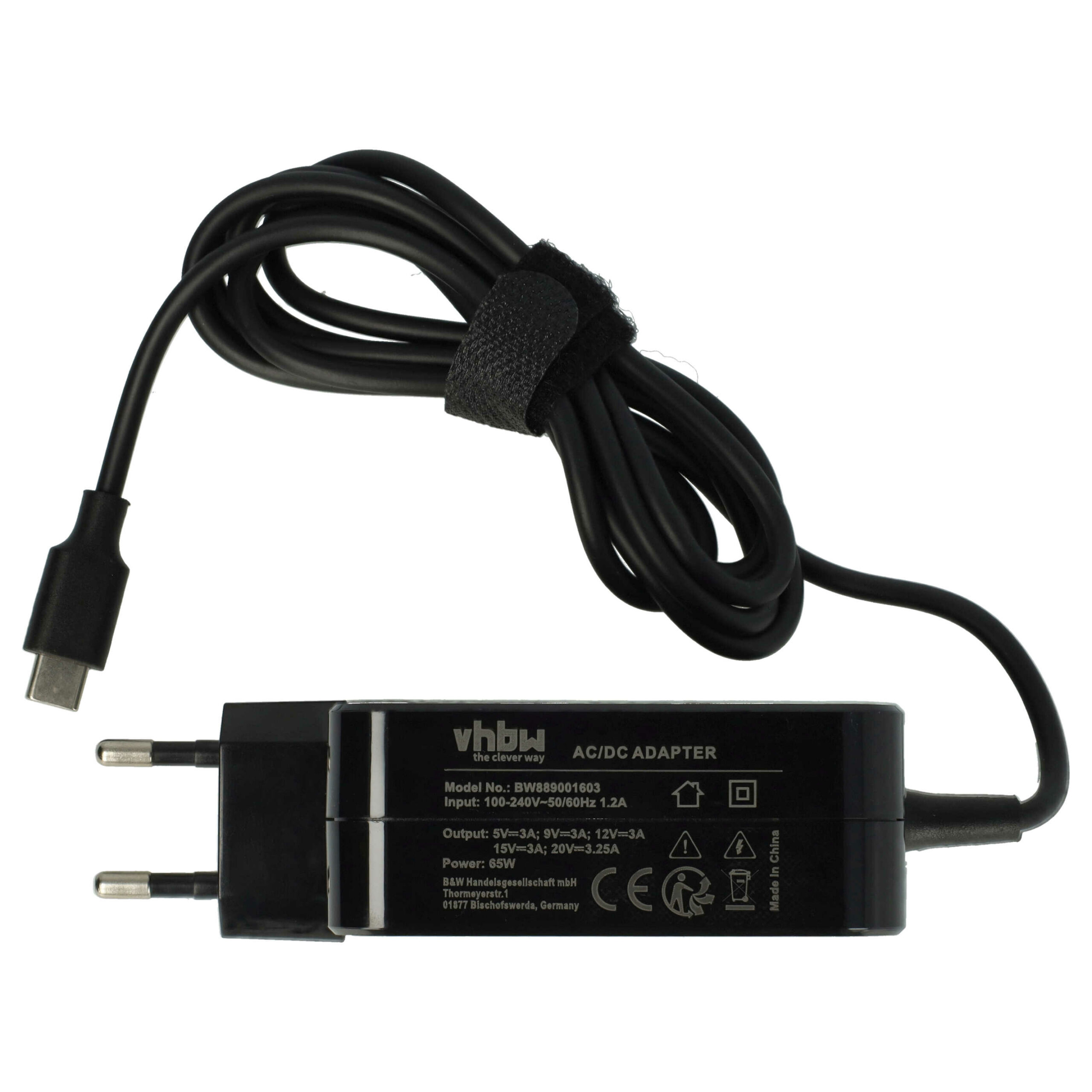 Adaptador de Alimentação USB-C 65 W para Portáteis Huawei, LG, Google, Lenovo e outros - Image 2