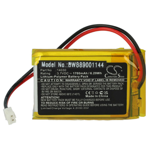 Bateria vhbw para Lego 14030, Makeblock mBot Robô Educativo - 1700 mAh 3.7 V