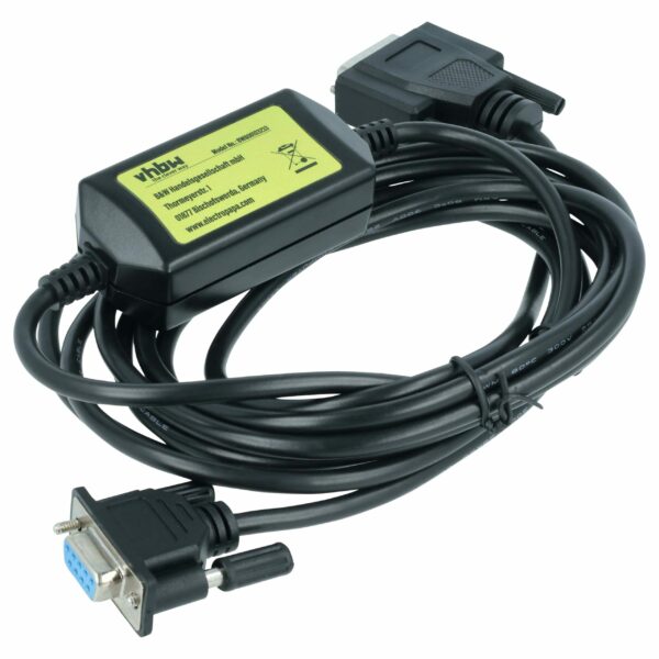 Cabo Adaptador RS-232 DB-9 para Siemens Simatic S5 100U - vhbw 14,2cm Preto