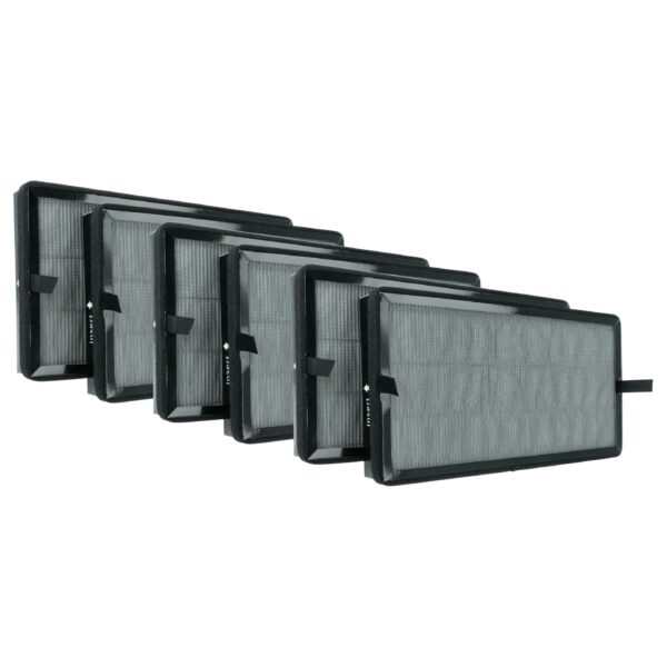 Pack 6x Filtros de Carvão Ativado vhbw para Purificador de Ar Kärcher (substitui 2.863-067.0)