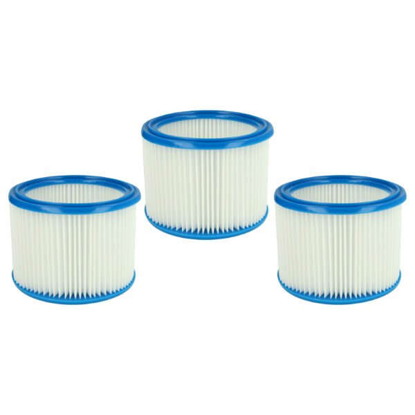 Pack 3x Filtros Redondos vhbw Compatível Bosch 2607432024