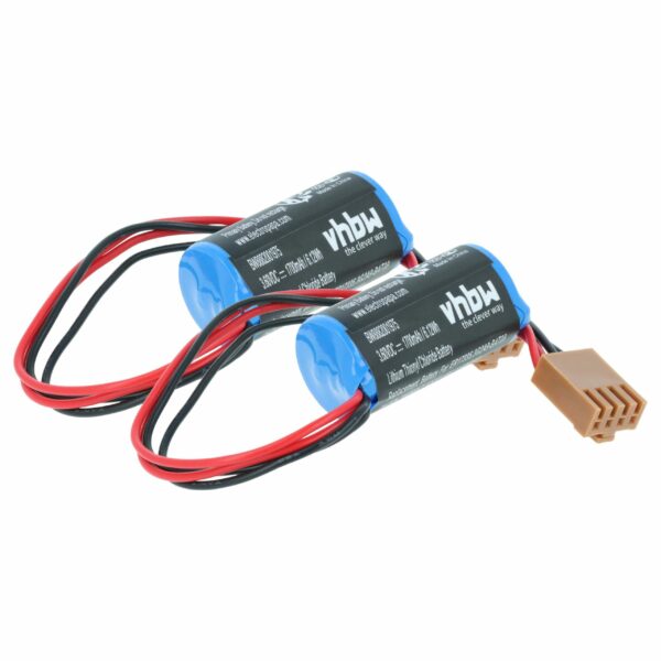 Bateria vhbw para Controlador CNC Omron C500-BAT08, 3G2A9-BAT08 - 1700 mAh 3.6 V Li-SOCl2