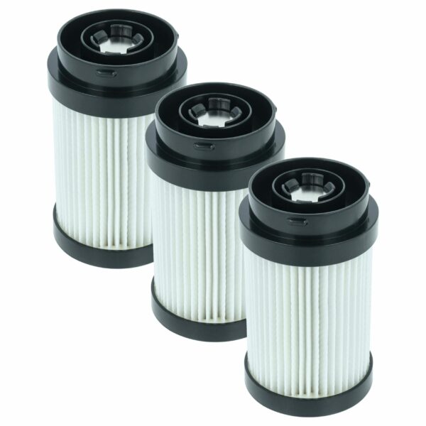 3x Filtro de Reposição compatível com Kärcher 2.863-318.0, 4054278898629 para Aspiradores Kärcher, Classe H12