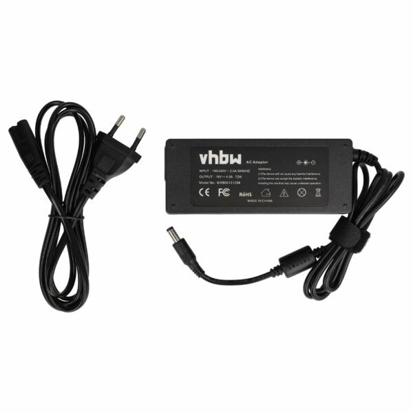 Adaptador de Alimentação vhbw para Lenovo IBM - Substitui 02K6543, 02K6545, 02K6548 e outros - 200 cm, 72 W