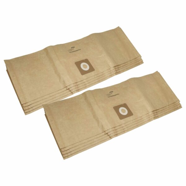 10x Sacos para Aspirador vhbw compatíveis com Bosch 2609256F33 - papel