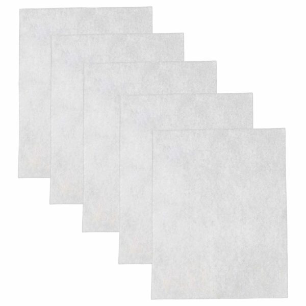 5x Sacos de Filtro de Velo Corte à Medida para Aspirador Universal - Branco vhbw