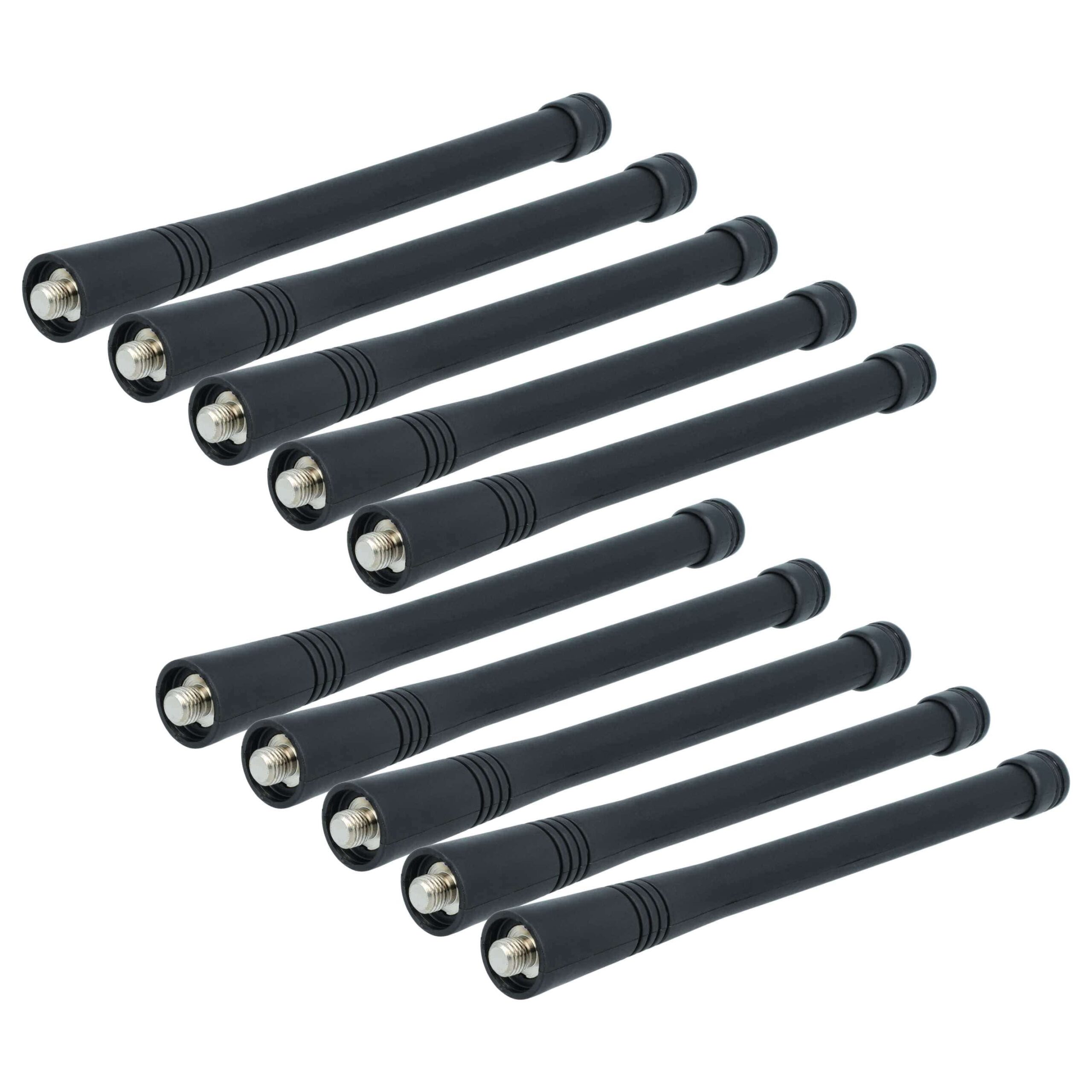 10x Antena vhbw para Motorola NAD6502AR - 15,1 cm