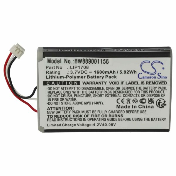 Bateria para Comando PlayStation Sony LIP1708 - 1600 mAh 3.7V Li-polímero vhbw