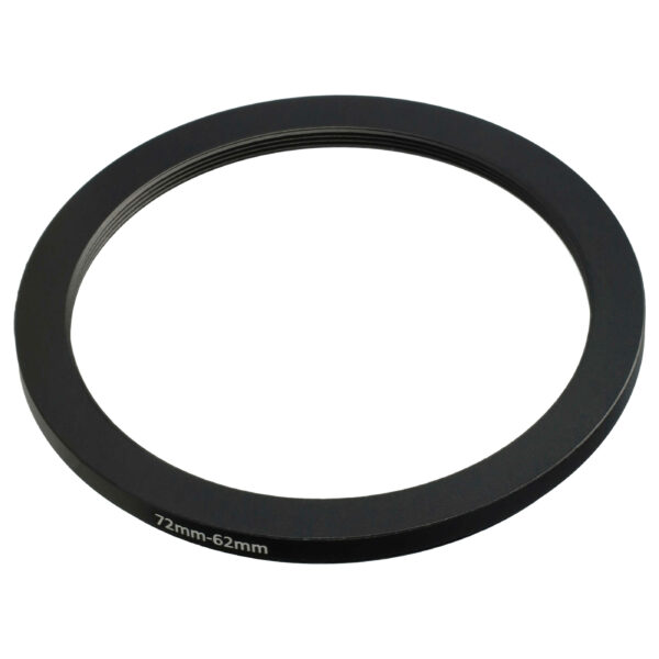Anel Adaptador Step-Down vhbw de 72 mm para 62 mm para Objetivas de Câmara