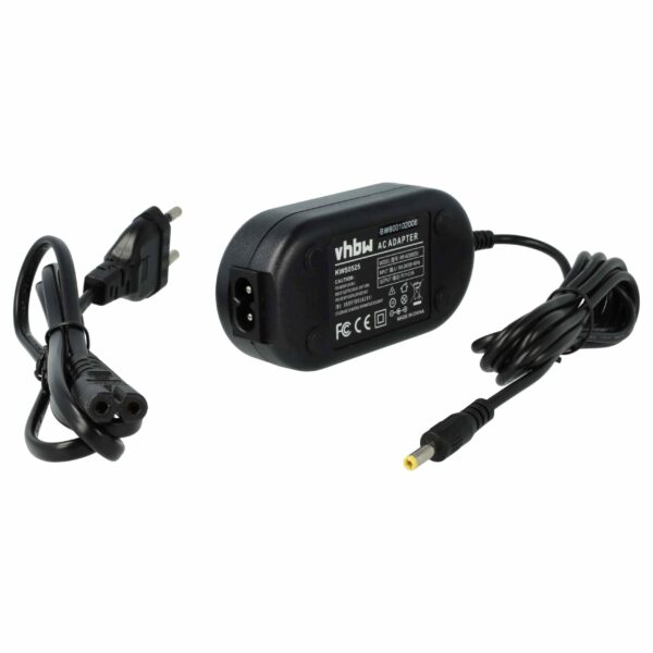 Adaptador de Alimentação vhbw para Câmaras Panasonic e Kodak - Substitui KWS0525, 5V 2.5A, 2m