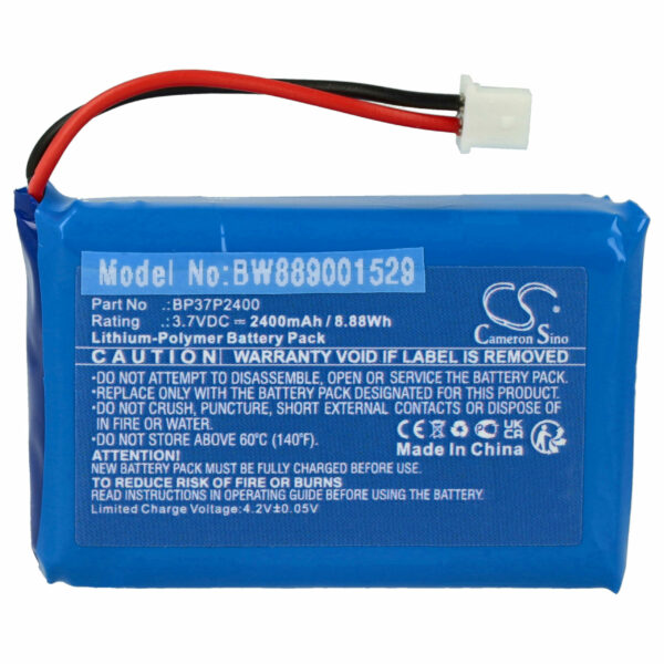 Bateria vhbw para Coleira Dogtra BP37P2400 - 2400 mAh 3.7 V Li-polímero