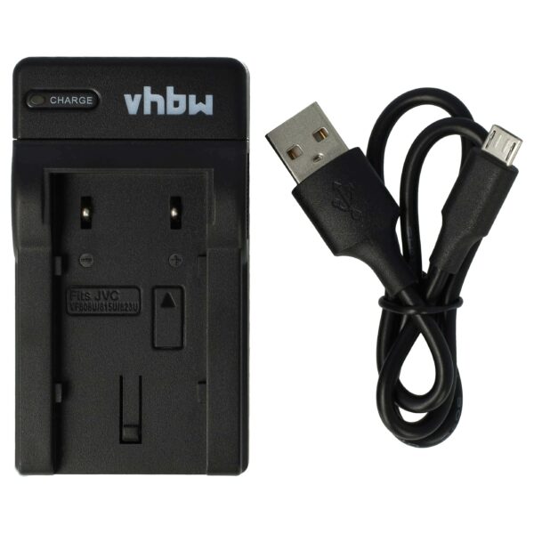 Carregador USB-C vhbw + Cabo para Câmara Digital JVC GR-D720 - 0.5 A