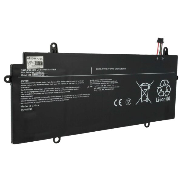 Bateria para Portátil vhbw substituinte de Toshiba PA5136U-1BRS - 3350 mAh 14.8 V Li-polímero