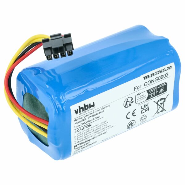 Bateria vhbw compatível com Blaupunkt 6.60.40.04-0, 6.60.40.05-0 - 3000mAh, 14.4V, Li-Ion