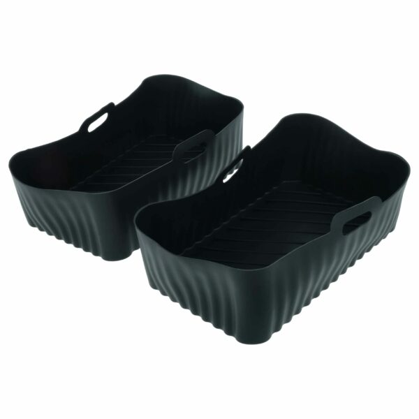 2x Inserção de Cesto em Silicone para Fritadeira Ninja AF400EU, AF451EU, AF500EU - 20 x 13 x 7 cm