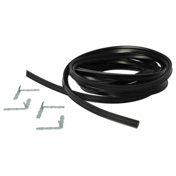 Vedante Universal para Porta de Forno com Ganchos de Canto Angulados vhbw - 3 m Preto
