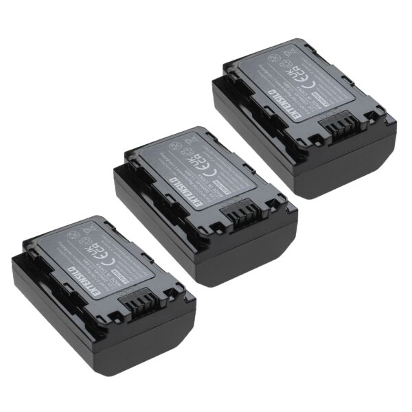 3x Baterias EXTENSILO compatíveis com Sony NP-FZ100 - 2000mAh, 7.2V