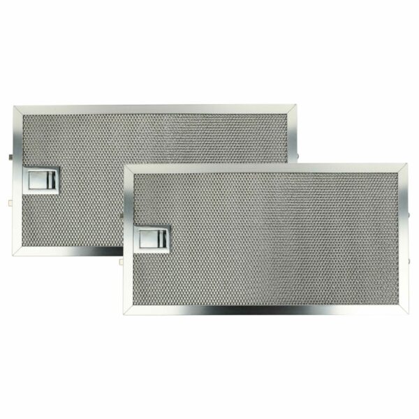 2x Filtro de Gordura de Metal Longa Duração vhbw para Miele 8258211