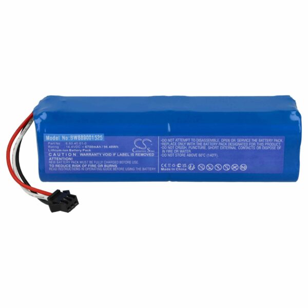 Bateria vhbw compatível com Blaupunkt 6.60.40.01-0 - 6700mAh, 14.4V, Li-Ion