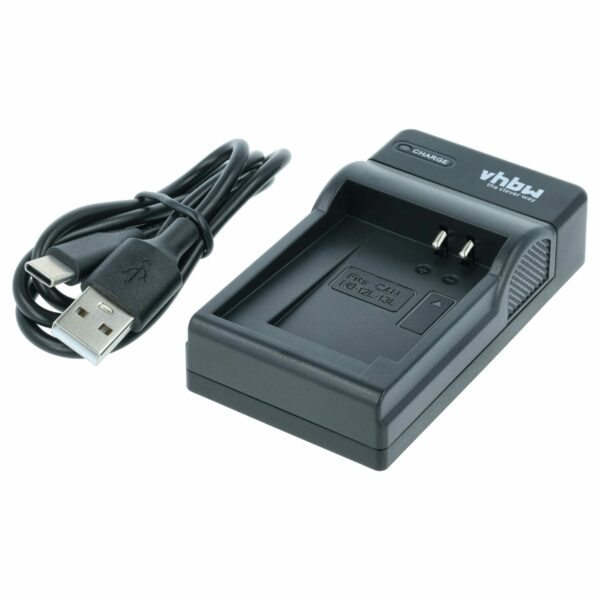 Carregador USB-C com Cabo para Baterias Canon CB-2LHE - vhbw 0.5 A