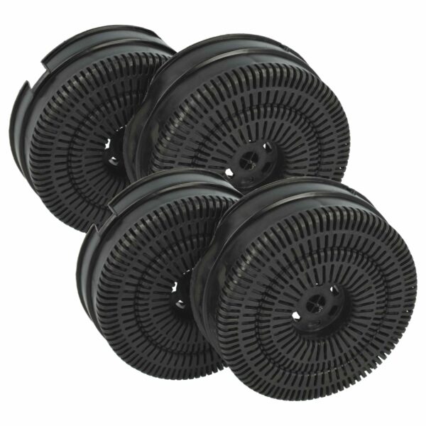 4x Filtro de Carvão Ativado vhbw para Coifa Brandt - Compatível com AEG, Whirlpool, Indesit e Outras