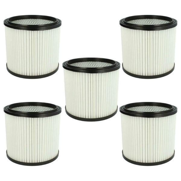 Pack de 5 Filtros Cartucho vhbw para Aspiradores Einhell 2351110, Rowenta e compatíveis