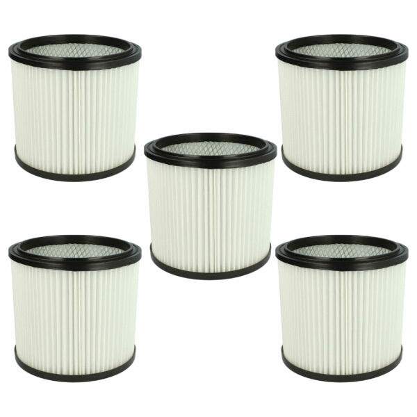 Pack de 5 Filtros Cartucho vhbw para Aspiradores Einhell 2351110, Rowenta e compatíveis