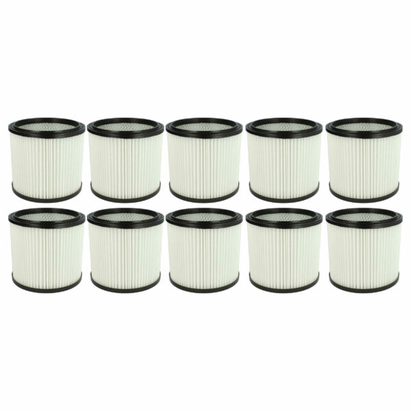 10x Filtro de Cartucho vhbw Compatível Einhell 2351110 para Aspiradores Güde