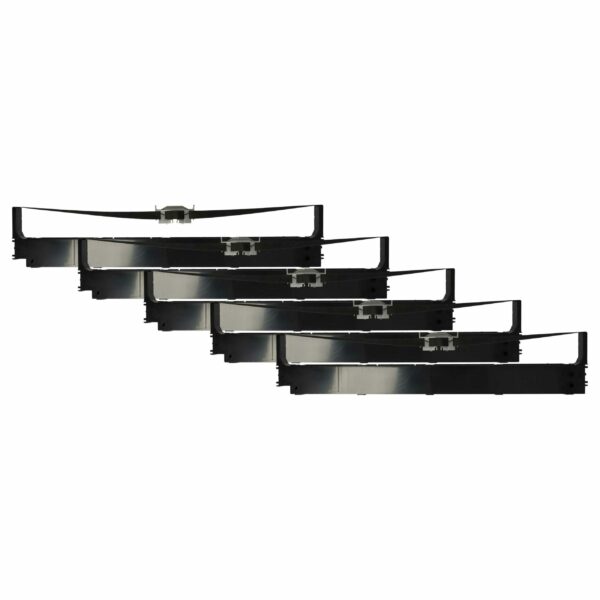 5x Fita de Tinta Compatível OKI 44173406 para Impressora Matricial e de Talões - Preto vhbw