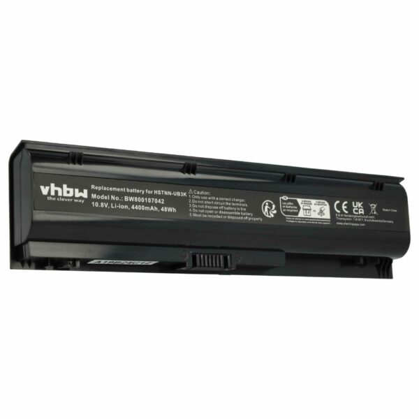 Bateria vhbw para Portátil HP - Substitui 668811-851, 668811-541, H4Q46AA, 669831-001 - 4400 mAh 10.8V Li-Ion