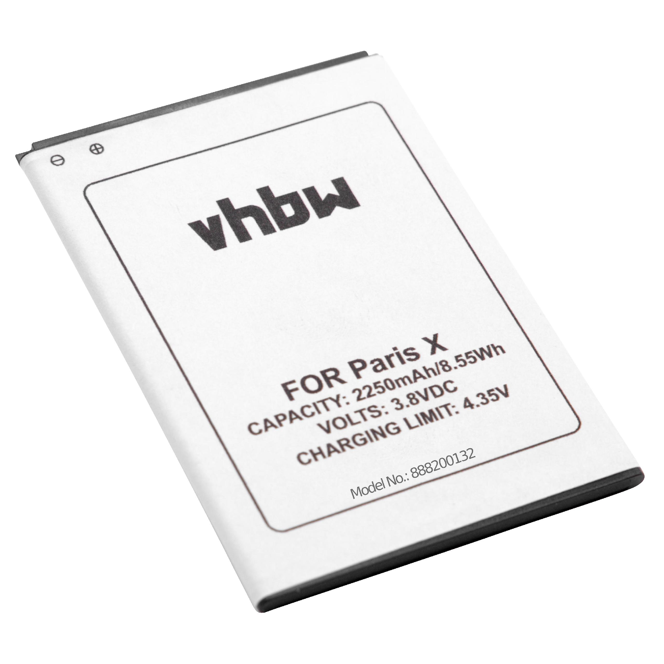 Bateria de Telemóvel vhbw para Ulefone Paris / X (2250 mAh, 3.8 V, Li-polymer)