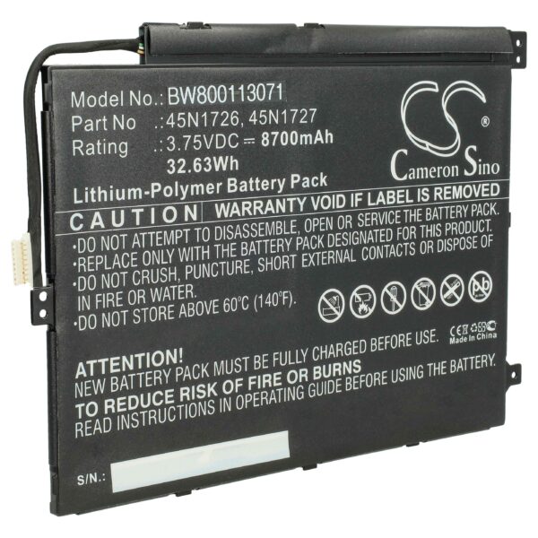 Bateria vhbw para Portátil Lenovo ThinkPad 10 - 8700 mAh