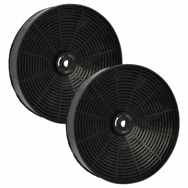 2x Filtro de Carvão Ativado para Zanussi - Substituição 50290909006, 50246307008 - 17,3 cm