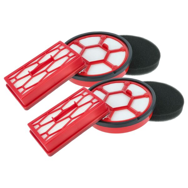 Jogo de 2 Filtros vhbw Compatível com Dirt Devil 2220001 - Conjunto HEPA + Filtro Motor