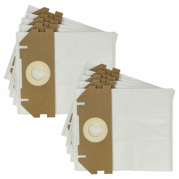 10x Sacos para Aspirador compatíveis com Metabo 630173000 - microfleece vhbw