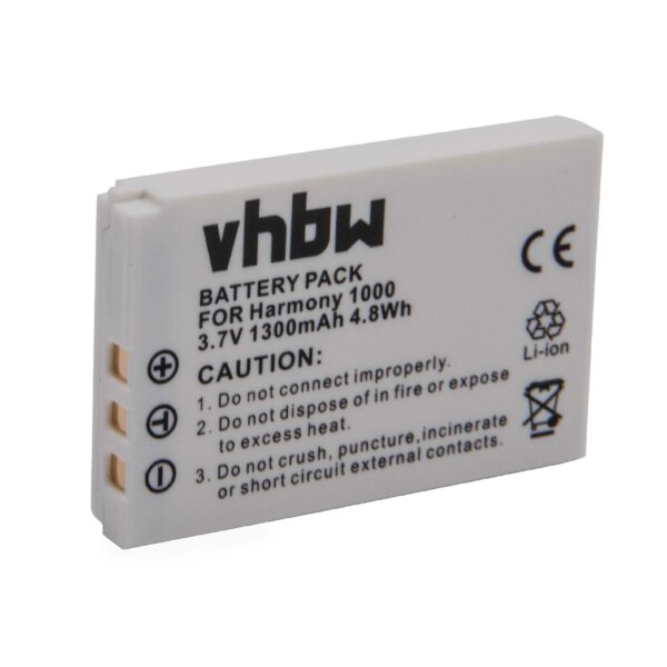 Bateria de Substituição vhbw para Controlo Remoto Logitech - 1300 mAh 3.7 V Li-Ion