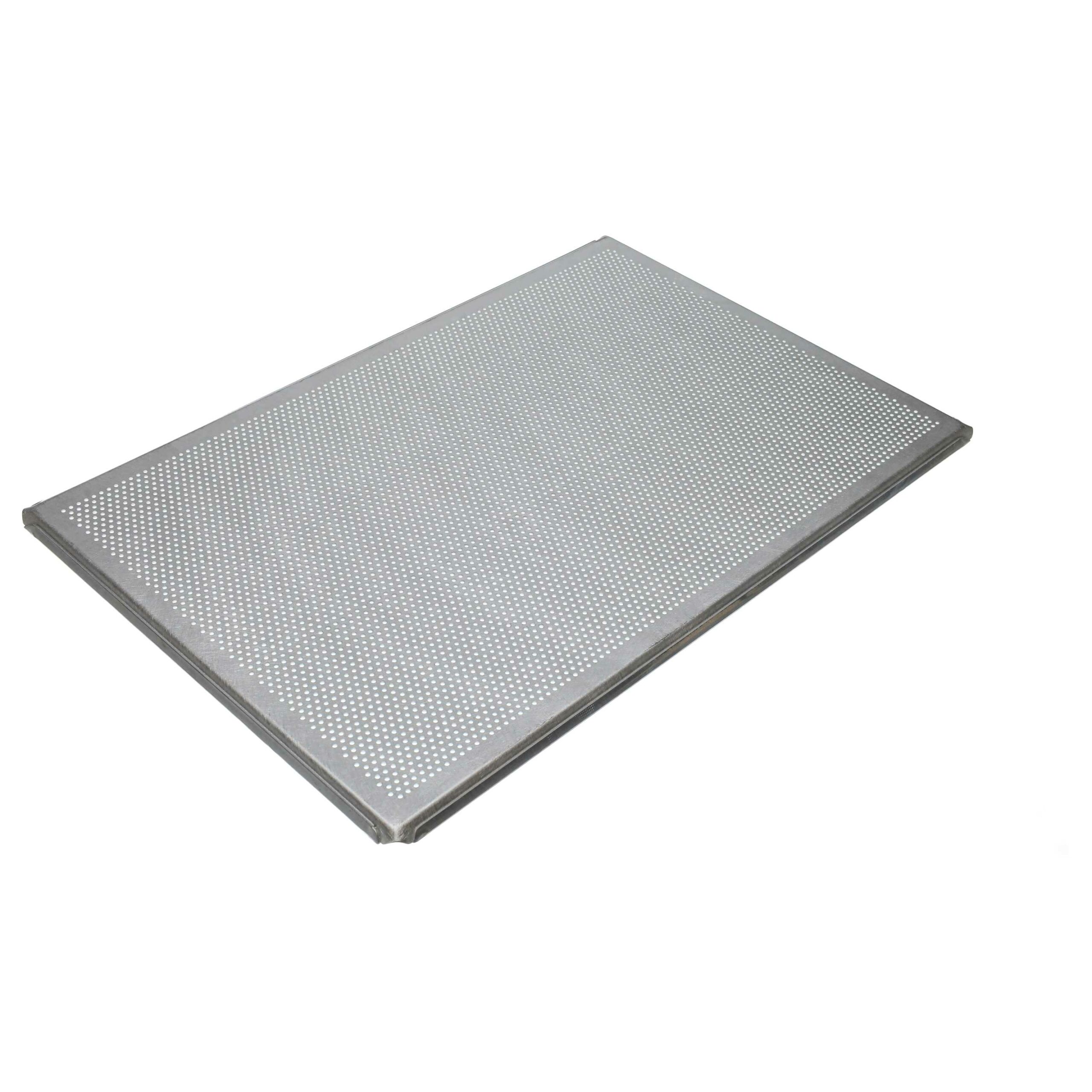Tabuleiro de Forno vhbw 60 x 40 cm - Alumínio Perfurado, Prateado - Image 2