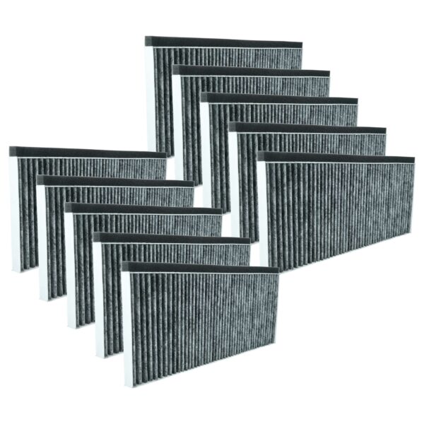 10x Filtro de Carvão Ativado para Coifa Bosch - Substituição para 11008080 (45,5 x 20,0 x 2,3 cm)