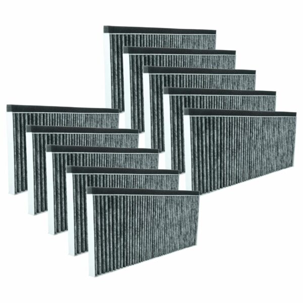 10x Filtro de Carvão Ativado para Coifa Bosch - Substituição para 11008080 (45,5 x 20,0 x 2,3 cm)