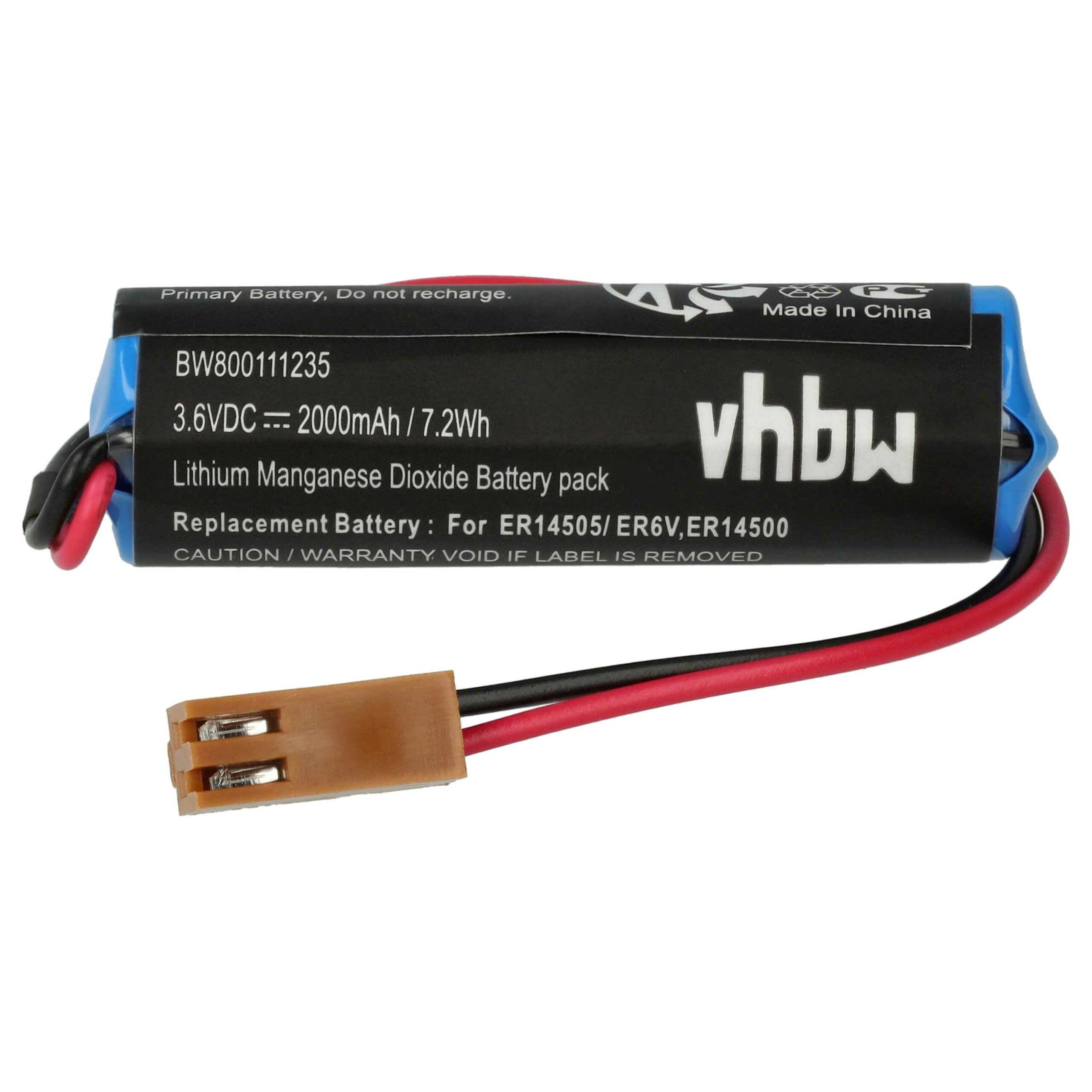 Bateria Laser 5x vhbw ER6V ER14500 - 2000 mAh 3.6V Li-MnO2 - Image 3