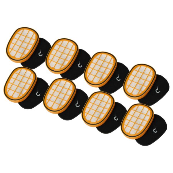 Conjunto de 8x Filtros vhbw para Aspirador Philips SpeedPro Max - Substitui CP0663