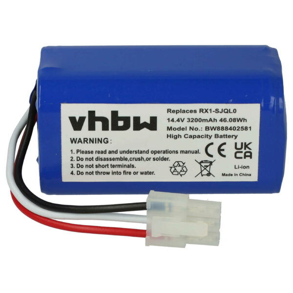 Bateria vhbw para iClebo, Yujin Robot, Miele - 3200mAh, 14.4V, Li-Ion