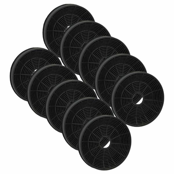 Filtro de Carvão Ativado 10x para Substituir Amica KF 17146, 1160826 - Compatível com Bosch - 16 cm